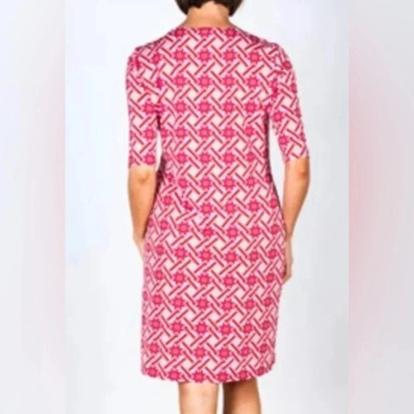 Tracy Negoshian Geometric Summer Dress Sz Medium M - Picture 6 of 9